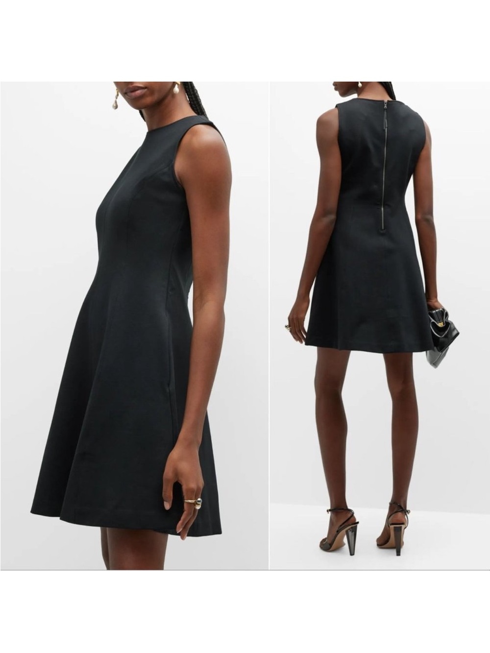 Spanx The Perfect Fit and Flare dress, Black, Size Large